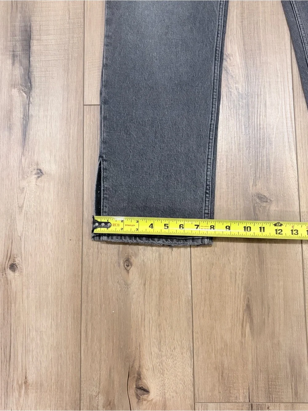 Abercrombie 90s Straight Ultra High Rise Gray Jeans Grunge Y2K 30 Charcoal - Picture 13 of 14